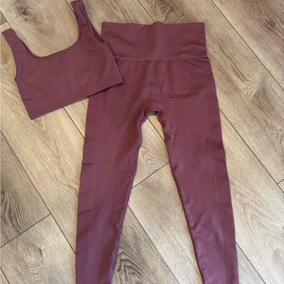 SET Active Ribbed Mauve set - Picture 2 of 8